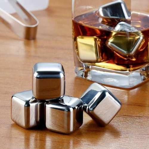 یخ استیل مکعبی مدل پک 4 عددی