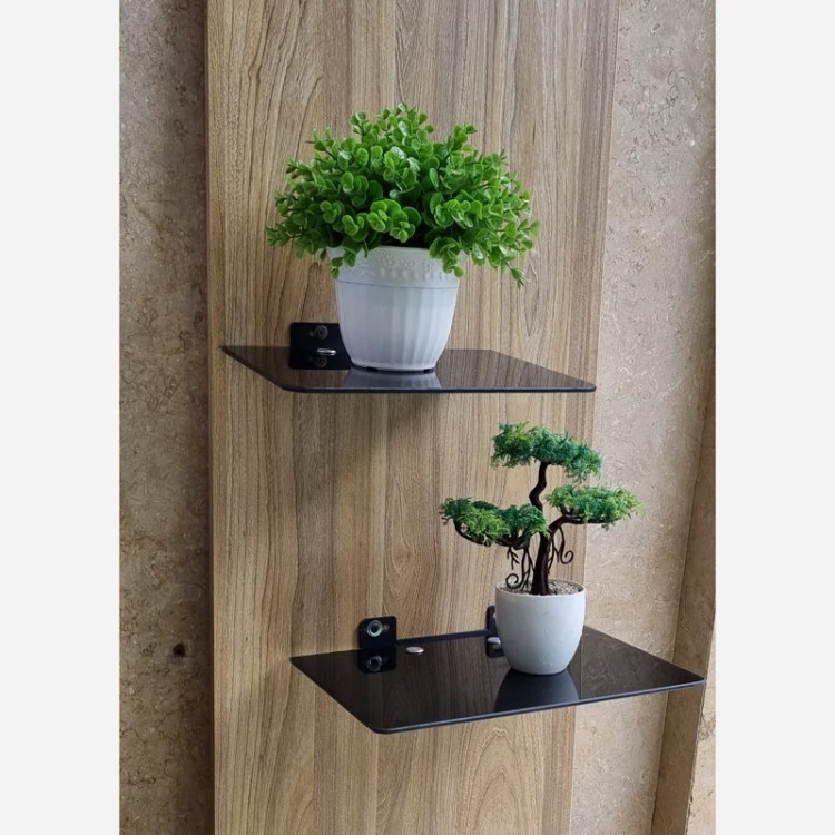 شلف دیواری شیشه ای سکوریت برای نصب دیواری