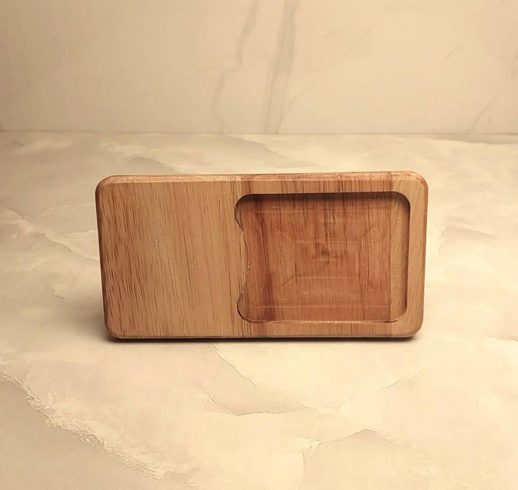 سینی سرو چوبی قهوه 2عددی مدل N9000