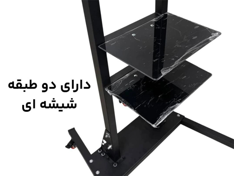 پایه براکت ترولی چرخدار ایستاده تلویزیون 85 تا 105 اینچ مدل X60 PLUSE